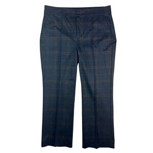 NYDJ Lift Tuck Piedmont Plaid Straight Leg Ankle Pants Size 14 MPP2648
